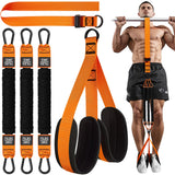 HPYGN Two Foots Pull Up Assistance Bands, Heavy Duty Resistance Band for Pull Up Bar, Adjustable Weight/Size with Fabric Feet/Kn