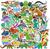 Sticker Chahiye 30 Pcs Dino Decals, Adorable Waterproof Cartoon Stickers for Children, Perfect for Personalizing Stationery, Lug