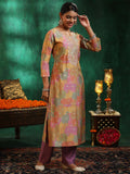 Libas Women'S Silk Blend Kurta Set (27895_Multicolor