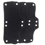Black Sweatband for Hard Hat Washable Velvet Terry Cotton Hard Hat Liner NAEE snap on (3)