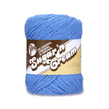 Lily Sugar N Cream The Original Solid Yarn, 2.5oz, Medium 4 Gauge, 100% Cotton - Blue - Machine Wash & Dry