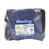 ATG 443745V/L Maxicut Ultra, Blue Eng Yarn, Black Microfoam Nitrile Grip, Vend Pack Blue L