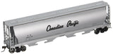 Bachmann Trains Canadian 4 Bay Cylindrical Grain Hopper Canadian Pacific HO Scale