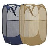 Aplter 2 Pack Collapsible Pop Up Laundry Hamper, Large Capacity Mesh Laundry Basket Space Saving for Apartments, Student Dorms,
