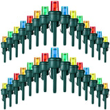 Honoson 180 Count 5 mm LED Christmas Replacement Bulbs Bulk Wide Angle Christmas Light Xmas Tree String Replacement Festival Lig