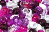 Around 60 PC X Large Premium Pony Beads - Purple, Cool Beads for Hair Braids & Kids Crafts