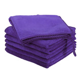 HARFINGTON 6 Pack Microfiber Cleaning Cloth, 10inch x 10inch MultiFunctional Cleaning Towels Reusable Absorbent Rags with Hook for Ca