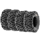 Set of 4 SunF Power.I AT 26x8-12 Front & 26x11-12 Rear ATV UTV all-terrain Tires, 6 PR, Tubeless A033