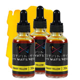 Artfinity Liquid Watercolor Paint 30 ml Bottle - 3 Pack, Primary Yellow - Vibrant Dye-Based Liquid Watercolor w/Glass Pipette, F