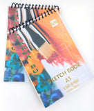 KRASHTIC A5 Sketch Book For Kids, Student, Artists, 140 GSM Thick Iovry Paper For Drawing adn Sketching Pack of 2, 50 Sheets 100