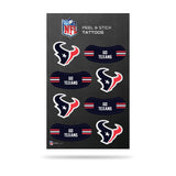 Rico Industries NFL Football Houston Texans Peel & Stick Temporary Tattoos - Eye Black - Game Day Approved!