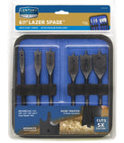 Century Drill & Tool 36406 Black Oxide Lazer Spade Bits, 6 Piece Set, Paddle Wood Boring Bits