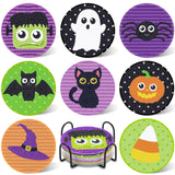 UPINS 8Pcs Halloween Diamond Art Painting Coasters Kits with Holder Diamond Art Non Slip Coaster Kits DIY with Holder Crafts for