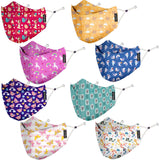 Priviu Face Masks For Girls & Boys 3 To 6 Years, Washable Reusable, 3D Comfortable Face Mask With Adjustable Earloop, 4 Layer Wi