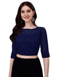 Pujia Mills Blouse for Women Blouse Readymade Stylish Design Blouses for Women Readymade Blouse for Women Stylish Fancy Blouse S