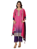 Libas Women'S Chinon Kurta Sets (99268_Pink_Xxl)