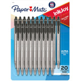 Paper Mate InkJoy 100RT Retractable Ballpoint Pens, Medium Point (1.0mm), Black, 20 Count