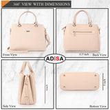 Adisa Quilted Handbag Shoulder Bag For Women And Girls With Detachable Sling Belt (Ad4077-Cre),Off White,,B0DHL8BMGP