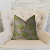 Plutus Brands Plutus Tulip Handmade Throw Pillow, 18 X 18, Pink/Green