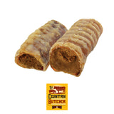 THE COUNTRY BUTCHER Filled Beef Trachea Dog Treats, Glucosamine and Chondroitin for Joint Health, Natural, Tough, Stuffed Chew T