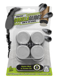 GorillaGlides CB323 1-1/4 Inch Furniture Sliders/Chair Glide Floor Protectors (Set of 8 Glides) Self-Adhesive Screw On Furniture