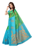 Gosriki Women'S Green Color Bhagalpuri Silk Printed Saree With Blouse Piece(Dulhaniya Green-1_Free Size),Green,,B07S2CJHJ9