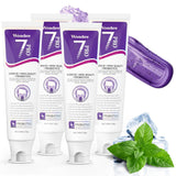 7-Pro Whitening Toothpaste with 7 Probiotics, Advanced Stain Removal Formula for Gum Health, Purple Burst Beads for Fresh Breath