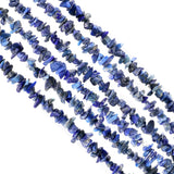 GemMartUSA Sodalite Natural Chip Beads, 34 Inch Bead Strand, 3-7mm, Polished Genuine Gemstones, Strung DIY Jewelry Making Suppli