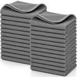 Shimeyao 30 Pcs 12inchx12inch Waffle Weave Microfiber Towels Lint Free Rags