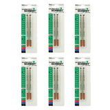 Schmidt 5888 Safety Ceramic Rollerball Fine Point 0.6mm Metal Tube, Black, 12 Pack Blister (SC58215)