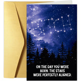 Rude Star Birthday Card for Her, Funny Birthday Card for Sister Bestie Firend, Bday Cards for Wife Girlfriend, the Stars Were Pe
