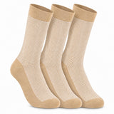 Rysn Calf Length Cotton Beige Color Socks For Man | Durable & Breathable | AntiOdour, Antibacterial & Moisture Absorbent | Soft