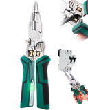 Faitio upgraded 8 in 1 Wire Strippers with Voltage Tester, Wire Stripping Tool, Cable Cutters with Plier, Crimper, Splitting, Wi