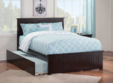 AFI Nantucket Queen Size Platform Bed with Matching Footboard & Twin XL Trundle in White