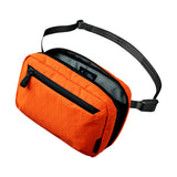 ALPAKA Elements Tech Case - Travel Organizer Pouch for Electronics, Cables, EDC with Weatherproof Fabrics, YKK Zippers (Hot Oran