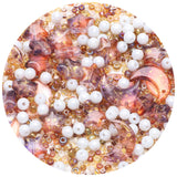 YUANZHIRUN 2 Packs Assorted Glass Beads for Jewelry Making, Craft Bead Including Shaped Star Moon/Pearl/Seed Beads for DIY Suppl