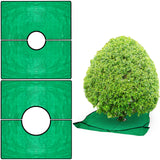 Amylove 2 Set Landscape Pruning Tarp 78.7x78.7 Waterproof Bush Trimming Tarp with Hole Shrub Catcher with Four Corner Buckles fo