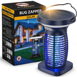OnBeam Solar Bug Zapper Outdoor, Mosquito Zapper Outdoor Waterproof Electric Fly Zapper Rechargeable Mosquito Killer with Solar