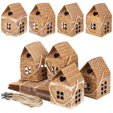 Gersoniel 24 Pcs Christmas Gift Boxes Candy Gingerbread House Mini Christmas Party Favor Box Small Paperboard Gift Container for