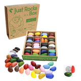 Crayon Rocks Just Rocks in a Box, 32 Colors, Tripod Grip Crayons Made For Handwriting Development in Kids and Toddlers, Fun & Ed