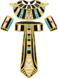 SATINIOR Egyptian Costume Accessory Includes Egyptian Belt Collar Wristbands, Multicoloured, Medium