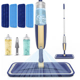 Spray Mops for Floor Cleaning: MEXERRIS Wet Jet Mops for Hardwood Wood Tile Laminate Vinyl - Floor Flat Mop with 4 Washable Pads