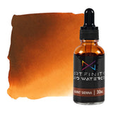 Artfinity Liquid Watercolor Paint 30 ml Bottle, Burnt Sienna - Vibrant Dye-Based Liquid Watercolor w/Glass Pipette, Fast-Drying,