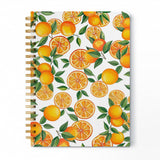 WDXIA Orange Fruit Spiral Notebook 5.5x8.3 Inch