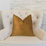 Plutus Brands Plutus Kosoff Paprika Handmade Throw Pillow, 22 X 22, Orange/Mint