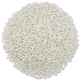Hapeper 1000 Pack 6mm Plastic Pearl Beads, Round Artificial Pearls with Hole for DIY Craft Jewelry Making Necklace Bracelet (Bei