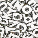 BERMRO 78pcs Large Letter Beads Big Chunky Letter Bead A-Z Acrylic Alphabet Bubble Beads for Paracord Bead Bag Charm Keychains C