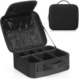 Shraddha Materials Professional Travel Makeup Cosmetic Case Organizer Artist Storage Bag With Adjustable Dividers For Cosmetics