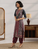 Libas Women'S Pure Cotton Kurta Set (359180R Black 2Xl