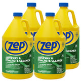 Zep Driveway, Masonry and Concrete Cleaner and Degreaser Concentrate - 1 Gallon (Case of 4) ZUCON128 - Construction Grade Degrea